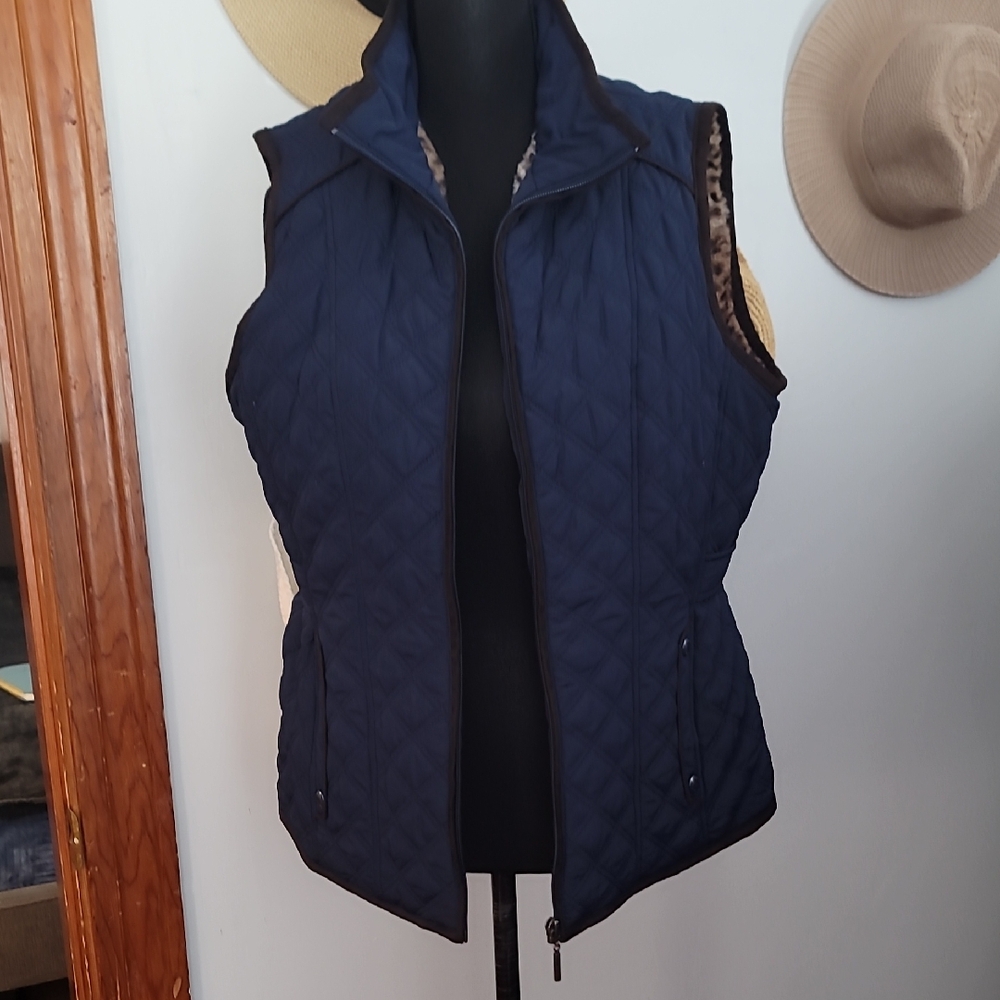 Weatherproof Navy Quilted Women's Vest